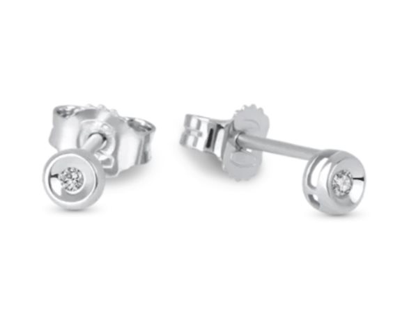 Orecchini Demetra Donna ESSENTIAL in Oro bianco Diamante 0.10 Ct 021.010.W.A3 - 021.010.W.A3